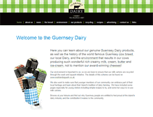 Tablet Screenshot of guernseydairy.com